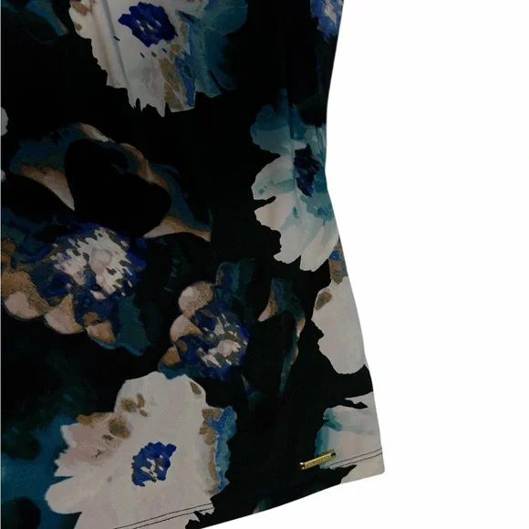 Calvin Klein Women's Floral Print Sleeveless Blouse L - Picture 3 of 10